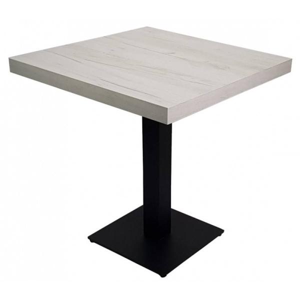 Gastro Bistrotisch 70x70 cm HELLGRAU mit Untergestell